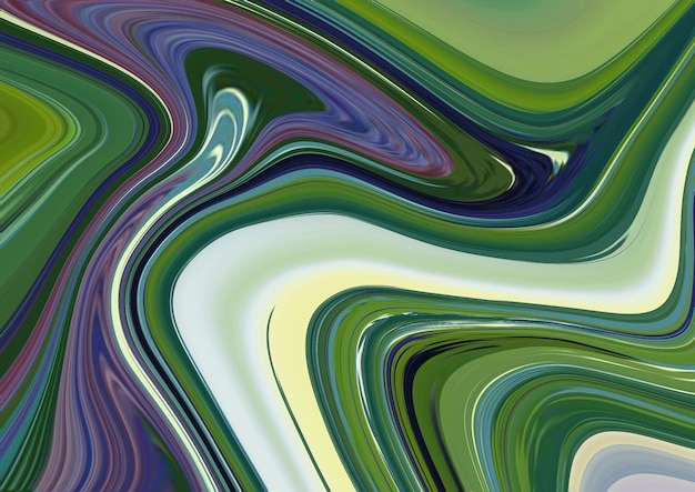 A colorful abstract background with a green and blue swirly pattern.