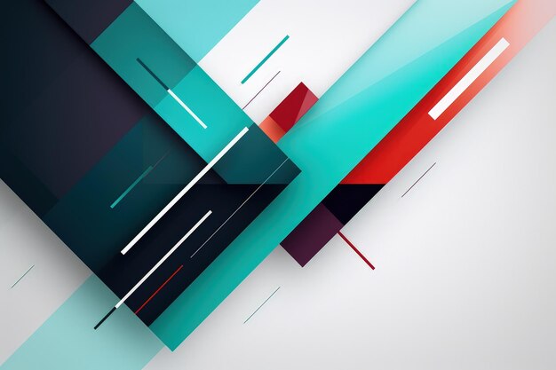 A colorful abstract background with lines and rectangles generative AI