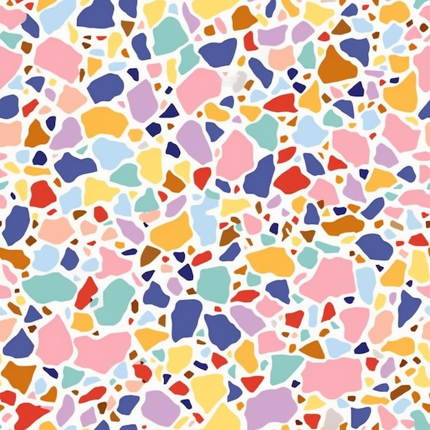 Foto uno sfondo astratto colorato con un sacco di piccole forme generative ai