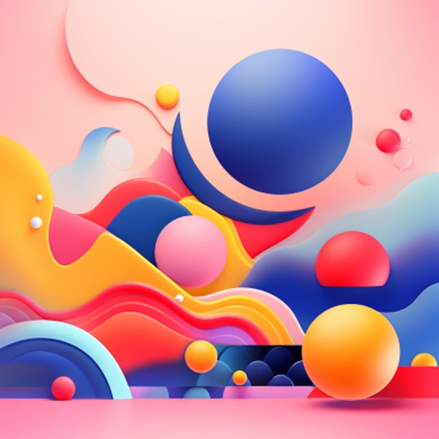 Foto sfondo astratto colorato con forme di modello moderne