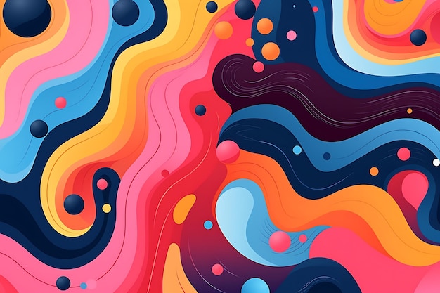 Colorful abstract background with modern shapes