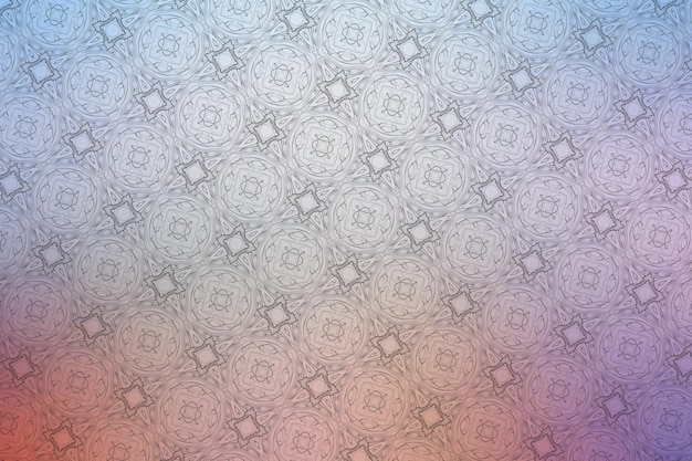 Photo colorful abstract background with ornament pattern kaleidoscope effect