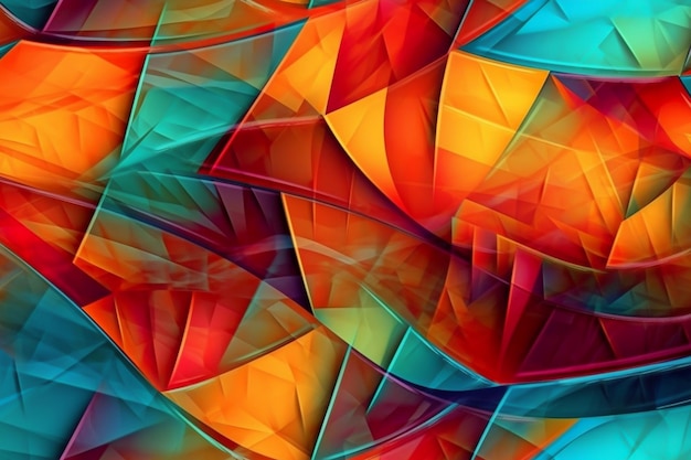 A colorful abstract background with a pattern of the text