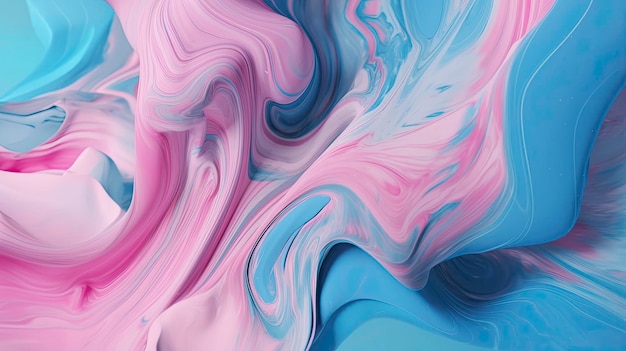 A colorful abstract background with pink and blue paint.