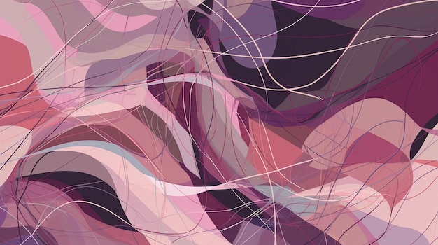 紫色の背景とその上に「水」という文字を持つカラフルな抽象的な背景