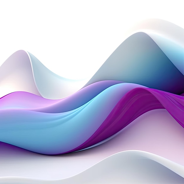 紫と青の波のデザインを持つカラフルな抽象的な背景。
