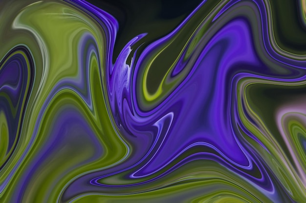 A colorful abstract background with a purple and green swirls.