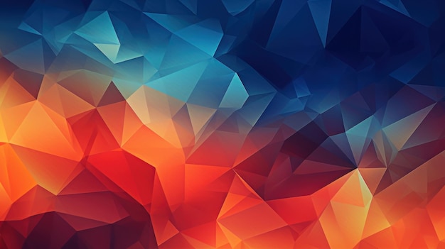 a colorful abstract background with a red and blue geometric pattern.