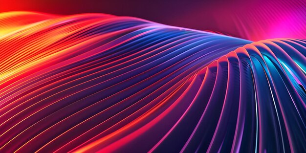 Colorful abstract background with smooth lines Abstract wavy background Ai Generated