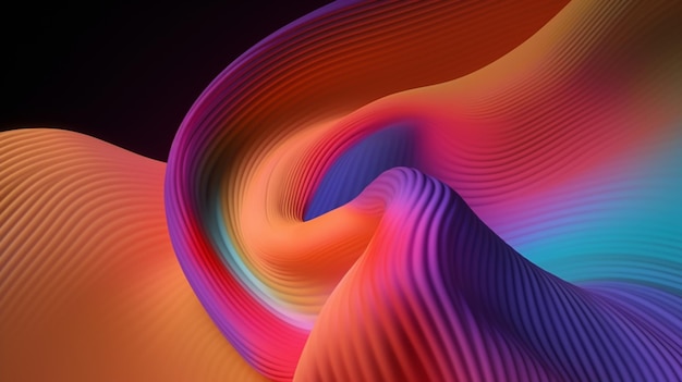 A colorful abstract background with a spiral design.