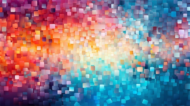 Colorful abstract background with squares Vector illustration