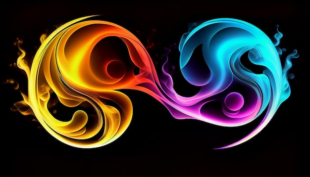 Colorful abstract background with a swirl of colors