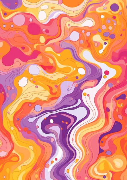 A colorful abstract background with a swirly design generative ai