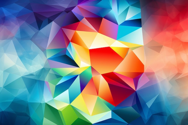 a colorful abstract background with triangles