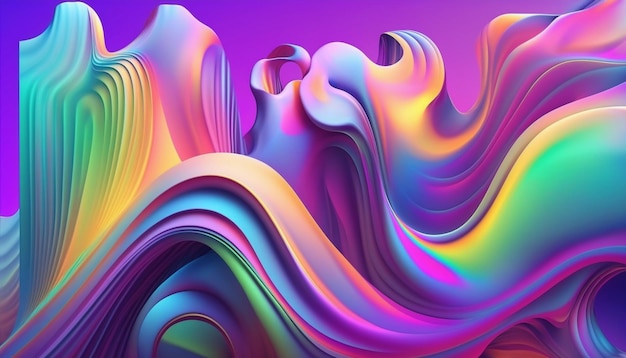 Colorful abstract background with a wave and the word art on it.