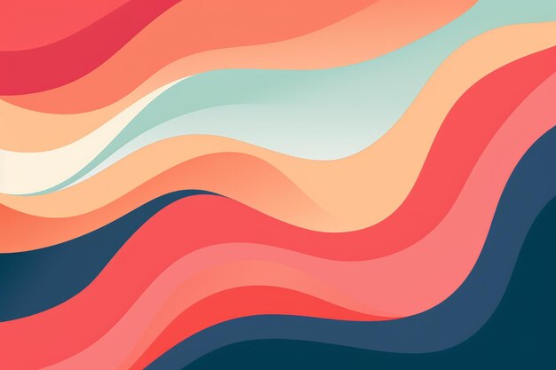 colorful abstract background with wavy lines