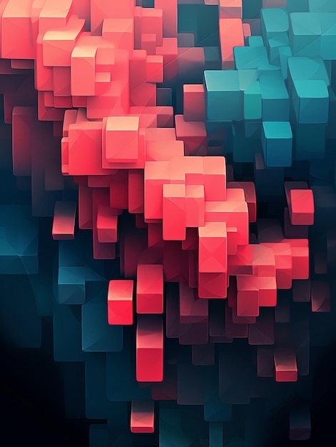 a colorful abstract background of the word cubes