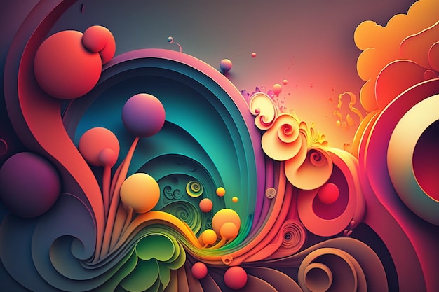 Photo colorful abstract background