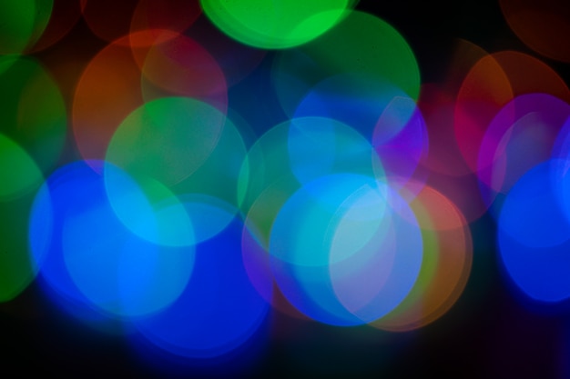 Colorful abstract bokeh lights