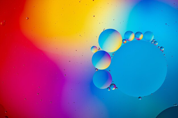 カラフルな抽象的な泡の背景
