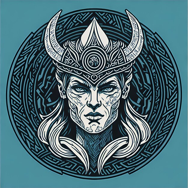 Viking Svg Valkyrie Svg Viking Tattoo Goddess Svg Odin 