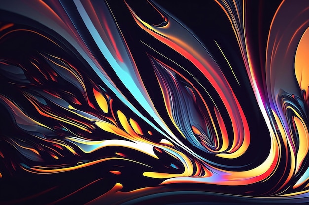 Colorful abstract dark background