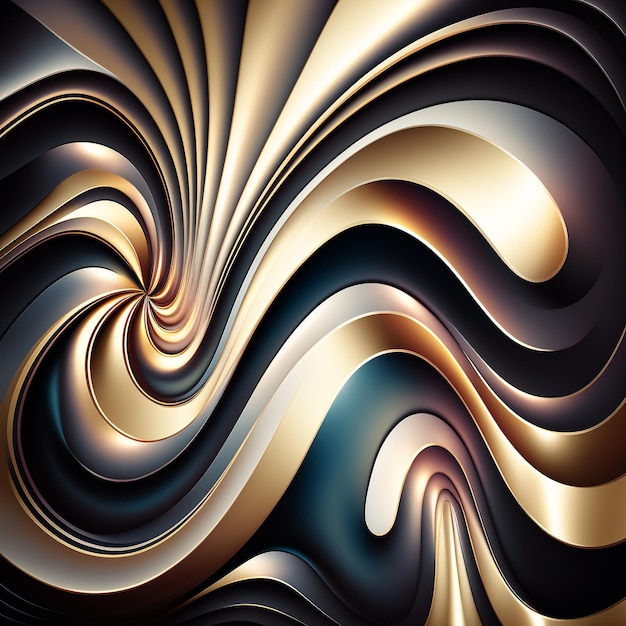 A colorful abstract design with a wavy design in the middle.