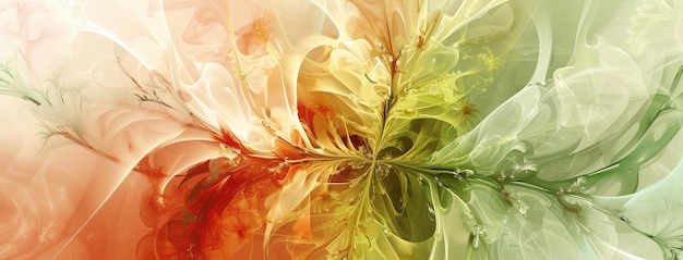 Colorful Abstract Floral Artwork Background