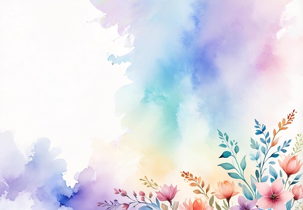 colorful abstract flowers watercolor watercolor background floral pattern for wallpaper