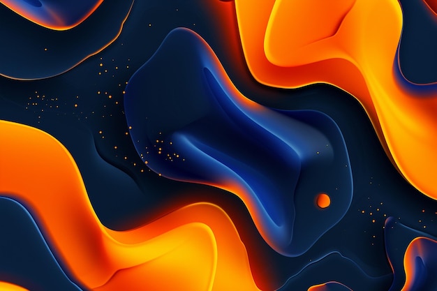Colorful abstract fluid gradient shapes background