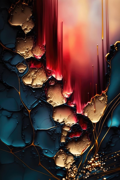 Colorful abstract fluid ink tecture background