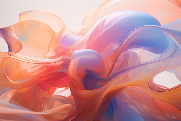 Colorful Abstract Fluid Waves