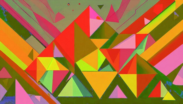 Colorful abstract geometric shape cover background