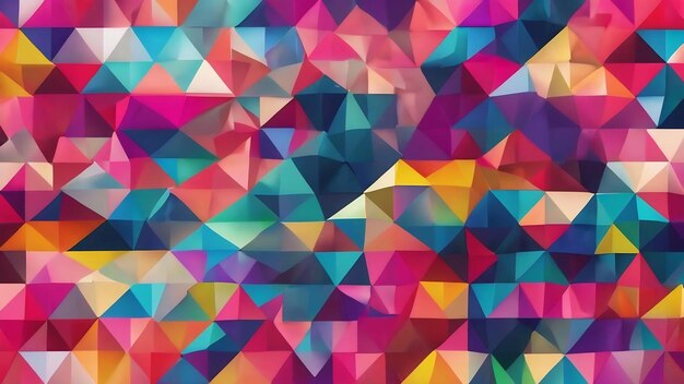 A colorful abstract geometric triangle design with a triangle pattern