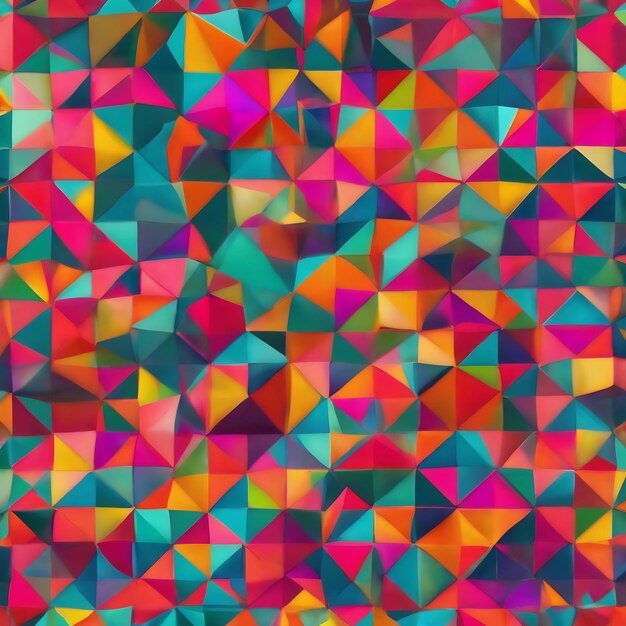 Photo a colorful abstract geometric triangle design with a triangle pattern