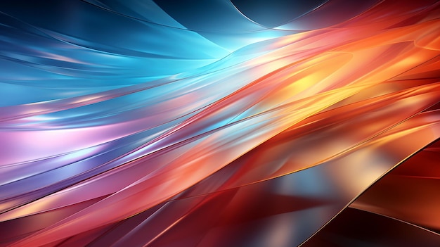 Colorful abstract gradient glowing stripes and structures artistic background for design of visual projects banners Created with AI