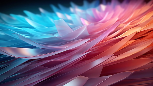 Colorful abstract gradient glowing stripes and structures artistic background for design of visual projects banners Created with AI