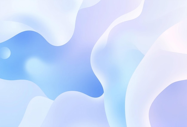 青と白の海の波のカラフルな抽象的なイラスト