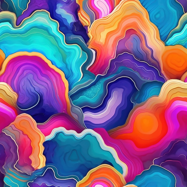 A colorful abstract illustration of a colorful abstract design.