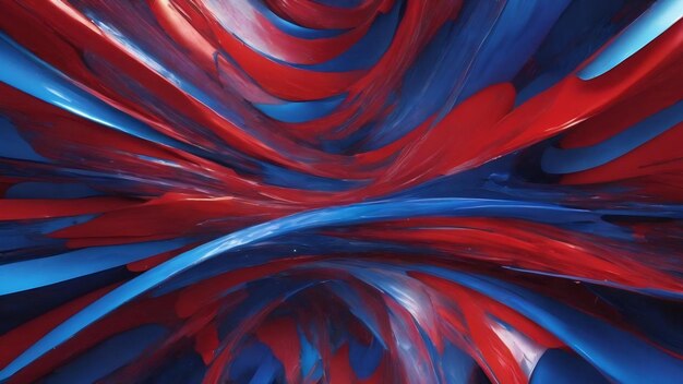 A colorful abstract image of a blue red and blue abstract design