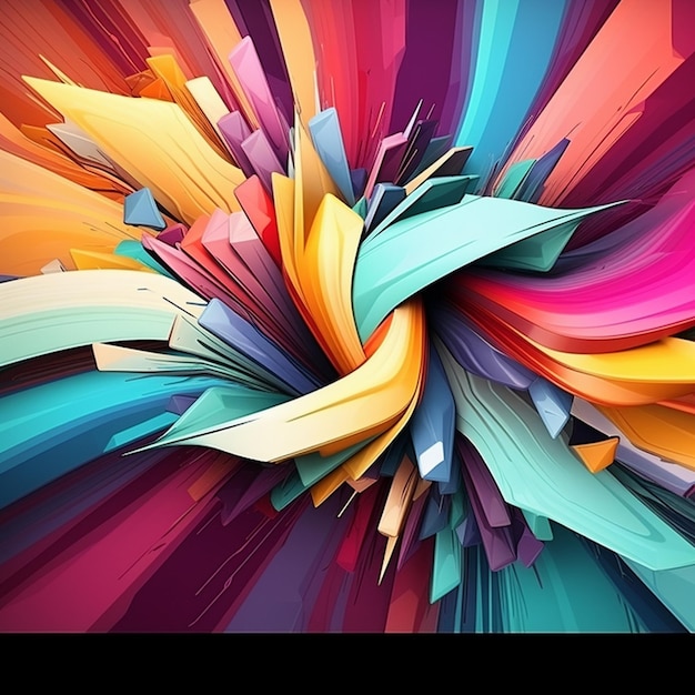 A colorful abstract image of a colorful abstract wave