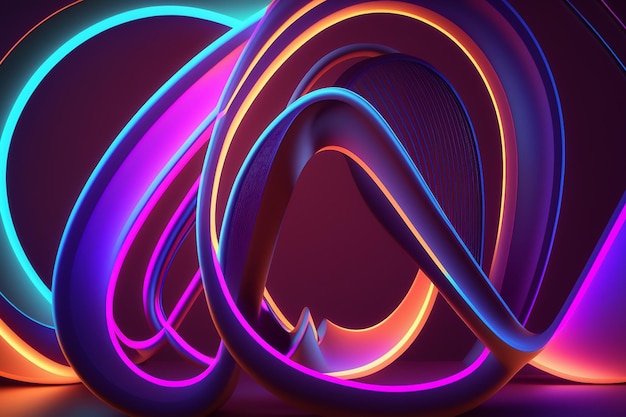 A colorful abstract image of a letter a.