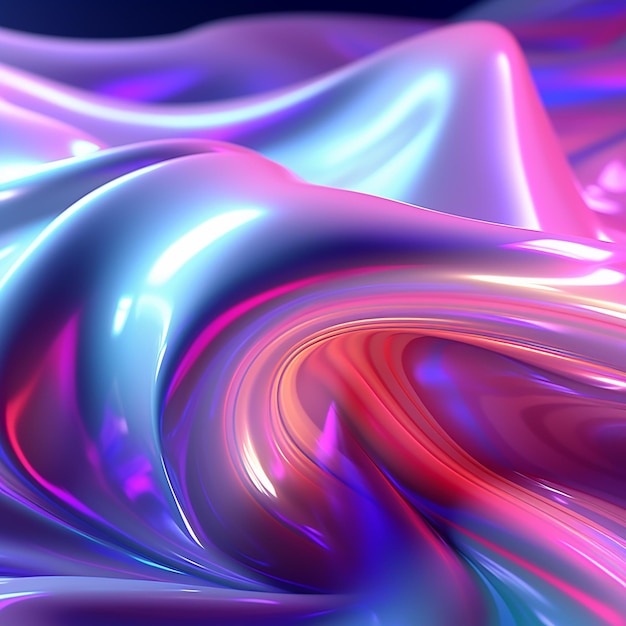A colorful abstract image of a purple and blue swirl