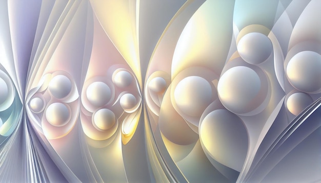 A colorful abstract image of a variety of spheres.