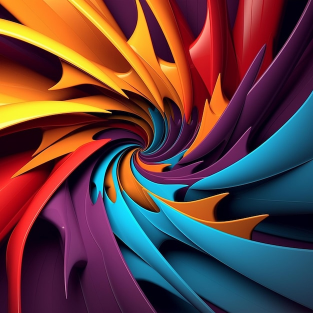 a colorful abstract image of a wave with the colors red, orange, and yellow.