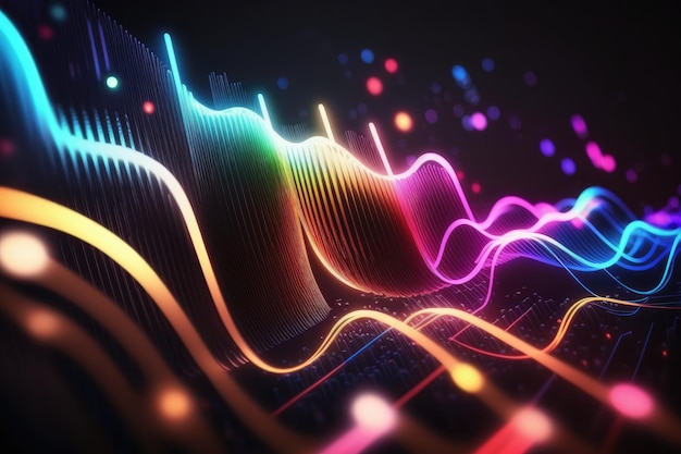 colorful abstract light and shadow background