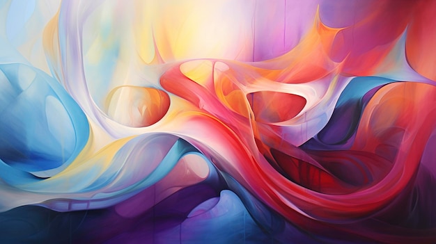 Colorful Abstract Oil Painting