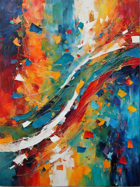 Colorful Abstract Painting Abstract Art
