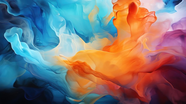 Colorful abstract painting background liquid marbling paint background