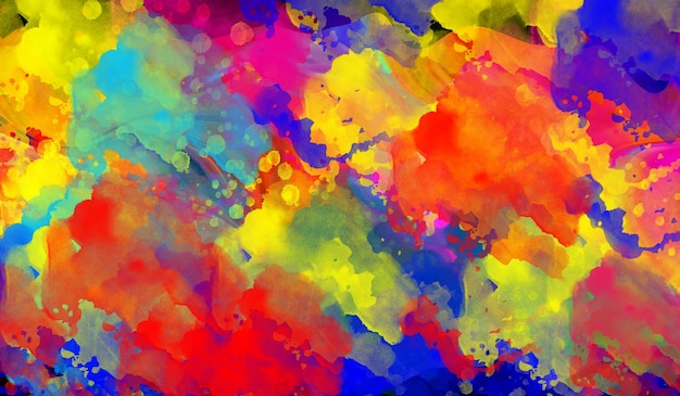 Colorful abstract painting background, rainbow abstract background